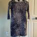 Nine West Dresses | Nine West Pullover 3/4 Length Sleeve Sheath Dress | Color: Blue/White | Size: 8