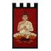 Bungalow Rose Norcliffe Buddha Wall Hanging Cotton in Red | 34 H x 18 W in | Wayfair B94CC801758B49AE810979220C6137C7