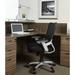 Black Mesh Back Manager's Office Chair with Silver Frame