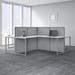 Easy Office 60W 4 Person L Shaped Desk by Bush Business Furniture