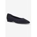 Wide Width Women's Mireya Flat by Bella Vita in Navy Knit (Size 11 W)