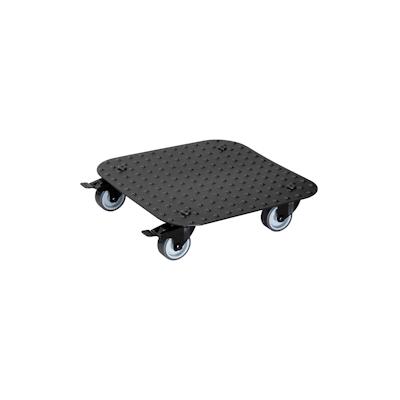 WAGNER Pflanzenroller ALASKA BLACK 29 x 29 x 7,5 cm, Alu Riffelblech, Softrollen&Bremsen, max 150 kg, DE Ware - 20700801 Image