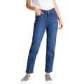 Lee womens Carol Straight Straight Jeans, Blue (Dark Worn Hf), W32/L33