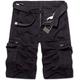 KOCTHOMY Men's Cargo Shorts, Summer Relaxed Fit Outdoor Beach Shorts Black