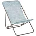 Lafuma Mobilier - Transat Jardin Pliable - Chilienne Multi-positions - Maxi Transat - Velio - Bleu