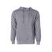 Independent Trading Co. SS4500 Midweight Hooded Sweatshirt in Gunmetal Heather size Medium | Cotton/Polyester Blend