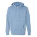 Independent Trading Co. PRM4500 Men's Midweight Pigment-Dyed Hooded Sweatshirt in Pigment Light Blue size 3XL | Cotton/Polyester Blend