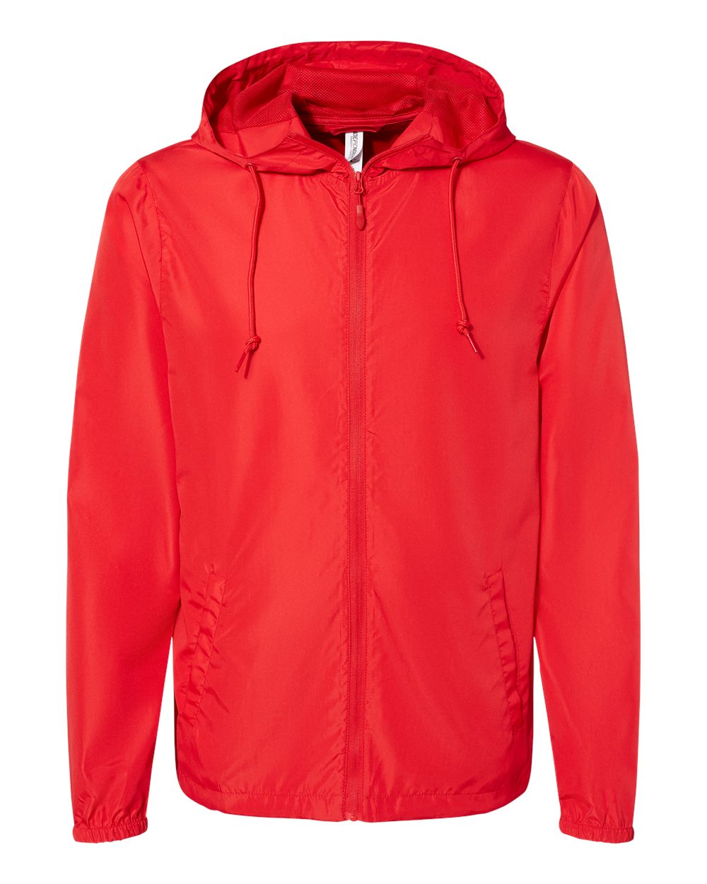 Independent Trading Co. EXP54LWZ Lightweight Windbreaker Full-Zip Jacket in Red size XL | Polyester