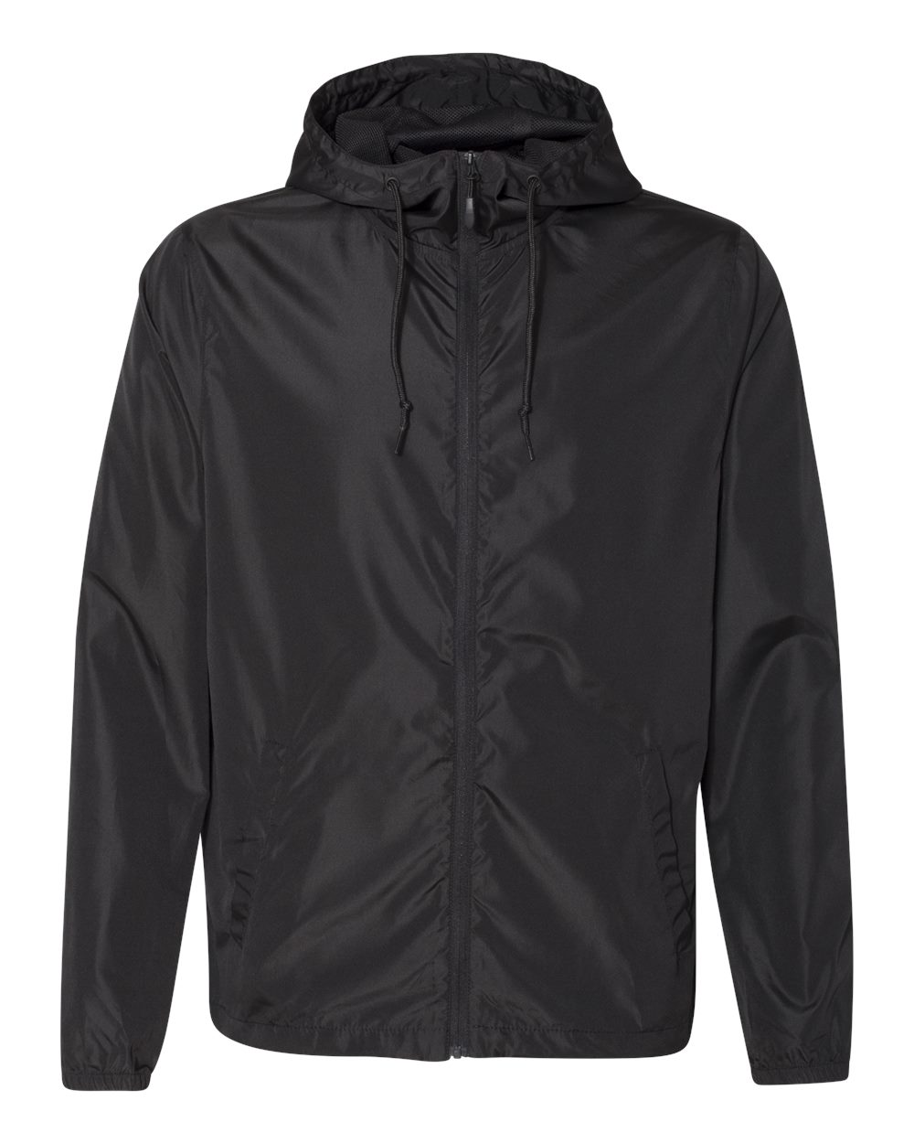 Independent Trading Co. EXP54LWZ Lightweight Windbreaker Full-Zip Jacket in Black size 2XL | Polyester