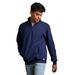 Russell Athletic 1Z4HBM Dri Power Quarter-Zip Cadet Collar Sweatshirt in Navy Blue size Small | Cotton Polyester