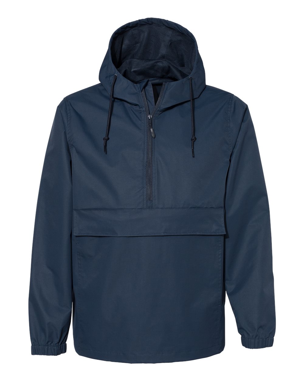 Independent Trading Co. EXP94NAW Nylon Anorak Jacket in Classic Navy Blue size 2XL
