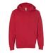 Independent Trading Co. SS4500 Midweight Hooded Sweatshirt in Red size Large | 80/20 Cotton/Polyester