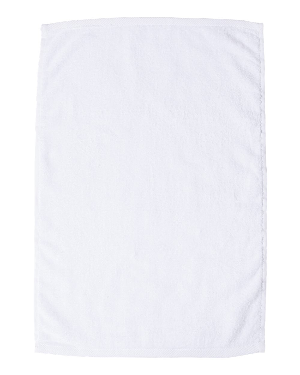 Q-Tees T300 Deluxe Hemmed Hand Towel in White | Cotton