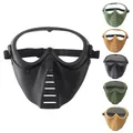 Masque de Paintball Airsoft maille d'acier lentille de protection chasse extérieur CS fête