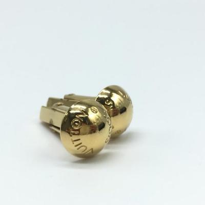 Louis Vuitton Accessories | Authentic Louis Vuitton Cuff Links Gold In Case | Color: Gold/Green | Size: Os