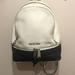 Michael Kors Bags | Mk Black + White Rhea Medium Color-Block Backpack | Color: Black/White | Size: Os