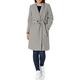 Daily Ritual Wool Belted Coat Jacket, Grey Herringbone, 6