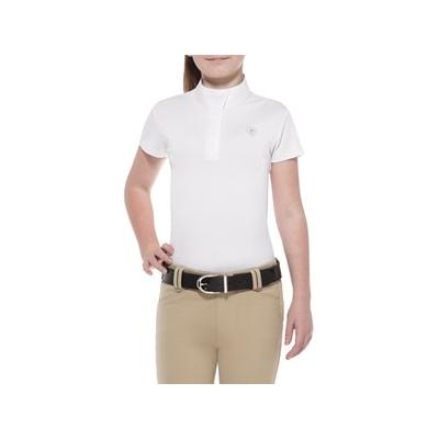 Ariat Girls Aptos Show Shirt - XL - White - Smartpak