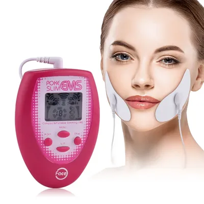 Autocollant électronique de massage du visage EMS petite électrode de massage musculaire ABS