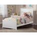 Metro Twin Bed with Matching Footboard in White