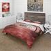 Designart 'House In Red Autumn Woods' Cabin & Lodge Duvet Cover Comforter Set