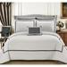 Chic Home Nero QIB White Quilt 8-Piece Set