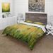 Designart 'Sunset Field With Chamomiles and Herbs' Traditional Duvet Cover Comforter Set