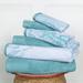 Superior Cotton Quick-Drying Solid and Marble 6 Piece Towel Set