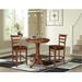 30" Round Pedestal Gathering Height Table with 2 Stools - 3 Piece Set