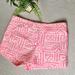 J. Crew Shorts | J. Crew Embroidered Neon Pink Geometric Shorts 3" | Color: Pink | Size: 0