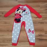Disney Pajamas | Girls One-Piece Minnie Mouse Footless Pajamas | Color: Gray/Red | Size: 10/12