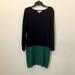 Michael Kors Dresses | Michael Kors Black & Green Knit Dress Knee-Length | Color: Black/Green | Size: M