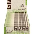 GIZEH Hanf & Gras King Size Slim Blättchen zum Drehen - ungebleicht & ungefärbt aus 100 % zertifiziertem Bio-Hanf - 25er Pack á 34 Premium Rolling Paper zum Bauen (14 g/m²)
