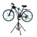 Bike Maintenance Stand, Foldable Bicycle Repair Stand, Height Adjustable Bicycle Bike Maintenance Repair Stand with Tool Storage, 360 Degrees Rotating Clamp Mountain Bike Work Stands for Maintenance