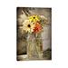 East Urban Home Farmers Market Flowers by Debbra Obertanec - Wrapped Canvas Graphic Art Print Canvas in Brown/Green/Red | Wayfair