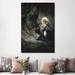 East Urban Home Princess & the Panther by Frank Frazetta - Wrapped Canvas Graphic Art Print Metal in Black/Green | 60 H x 40 W x 1.5 D in | Wayfair