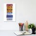 East Urban Home Once U Have by Gregory Constantine - Wrapped Canvas Textual Art Print Canvas in Black/Blue/Orange | 12 H x 8 W x 0.75 D in | Wayfair