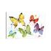 East Urban Home Flock of Butterflies by Dean Crouser - Wrapped Canvas Painting Print Canvas in Blue/Green/Red | 8 H x 12 W x 0.75 D in | Wayfair