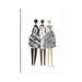 East Urban Home Multicultural Fashion Dolls In Black & White by Loulouartstudio - Wrapped Canvas Print Canvas in Black/Gray/White | Wayfair