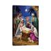 East Urban Home Holy Family w/ 3 Kings - Wrapped Canvas Graphic Art Print Canvas in Blue/Brown | 18 H x 12 W x 1.5 D in | Wayfair