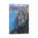 East Urban Home Amalfi Coast - Wrapped Canvas Painting Print Canvas in Blue/Brown/Green | 12 H x 8 W x 0.75 D in | Wayfair