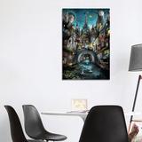 East Urban Home Pinnacles by Alexander Jansson - Wrapped Canvas Graphic Art Metal in Black/Blue | 40 H x 26 W x 1.5 D in | Wayfair