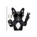 East Urban Home Cocktail Dog by Damedeeso - Wrapped Canvas Gallery-Wrapped Canvas Giclée Canvas in Black/White | 12 H x 12 W x 0.75 D in | Wayfair