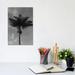 East Urban Home Monochrome Palm Tree by Bethany Young - Wrapped Canvas Photograph Print Canvas in White/Black | 12 H x 8 W x 0.75 D in | Wayfair