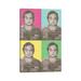 East Urban Home Jake Blues Mug Shot X 4 by Gary Hogben - Wrapped Canvas Graphic Art Print in Blue/Green/Yellow | 40 H x 26 W x 1.5 D in | Wayfair