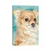 East Urban Home Sophie - Chihuahua by Judith Stein - Wrapped Canvas Gallery-Wrapped Canvas Giclée Canvas in Blue/Brown | Wayfair