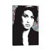 East Urban Home Amy Winehouse by Gary Hogben - Wrapped Canvas Graphic Art Print Canvas in Black/Gray | 12 H x 8 W x 0.75 D in | Wayfair