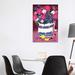 East Urban Home Dahlias by Joy Laforme - Wrapped Canvas Gallery-Wrapped Canvas Giclée Metal in Blue/Pink/White | 40 H x 26 W x 1.5 D in | Wayfair