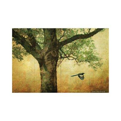 East Urban Home Goldleaf Big Tree by Christopher Vest - Wrapped Canvas Painting Canvas in Green | 12 H x 18 W x 1.5 D in | Wayfair