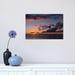 East Urban Home Hawaiian Sunset II by Bethany Young - Wrapped Canvas Photograph Print Canvas in Blue/Gray/Red | 12 H x 18 W x 1.5 D in | Wayfair